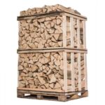 Palette mit 3 Raummeter trockenem Brennholz – 50 cm